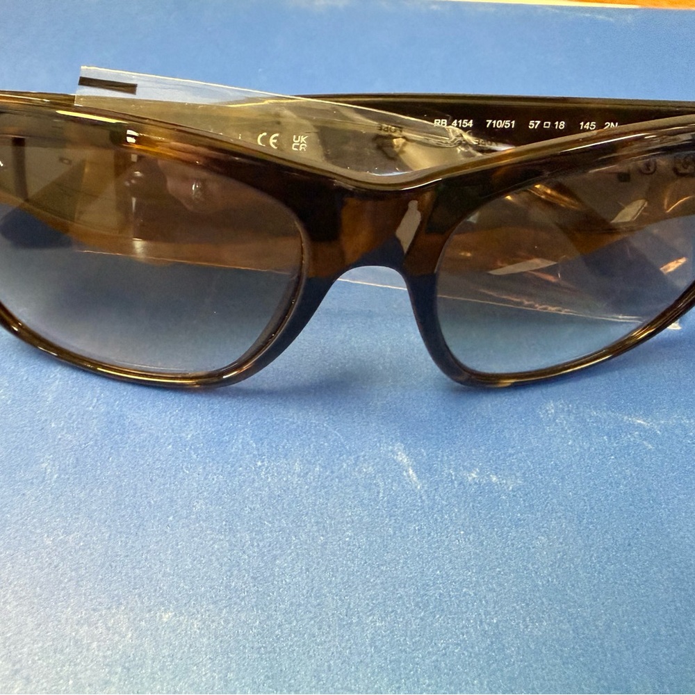 Ray-Ban Tortoiseshell Frame Sunglasses with Brown Gradient Lenses
